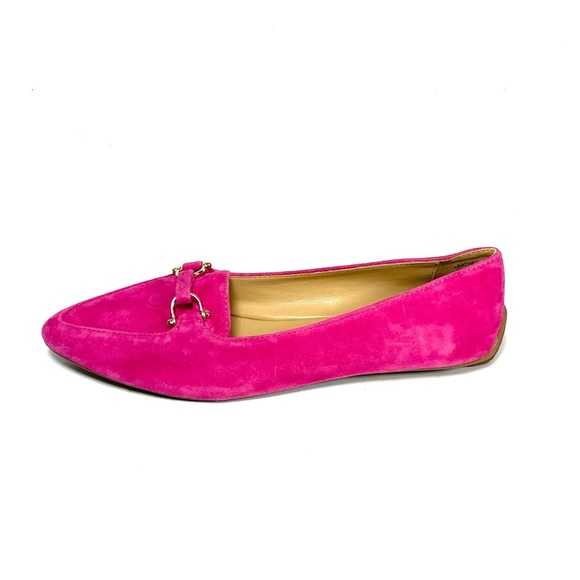 Talbots Women's Loafers Pointed Toe Pink Suede Size 6.5 M - Picture 1 of 12